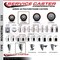Service Caster 3.5'' Maroon Poly Wheel Swivel 1-1/8'' Expanding Stem Caster SCC-EX20S3514-PPUB-MRN-118 - alternate 4